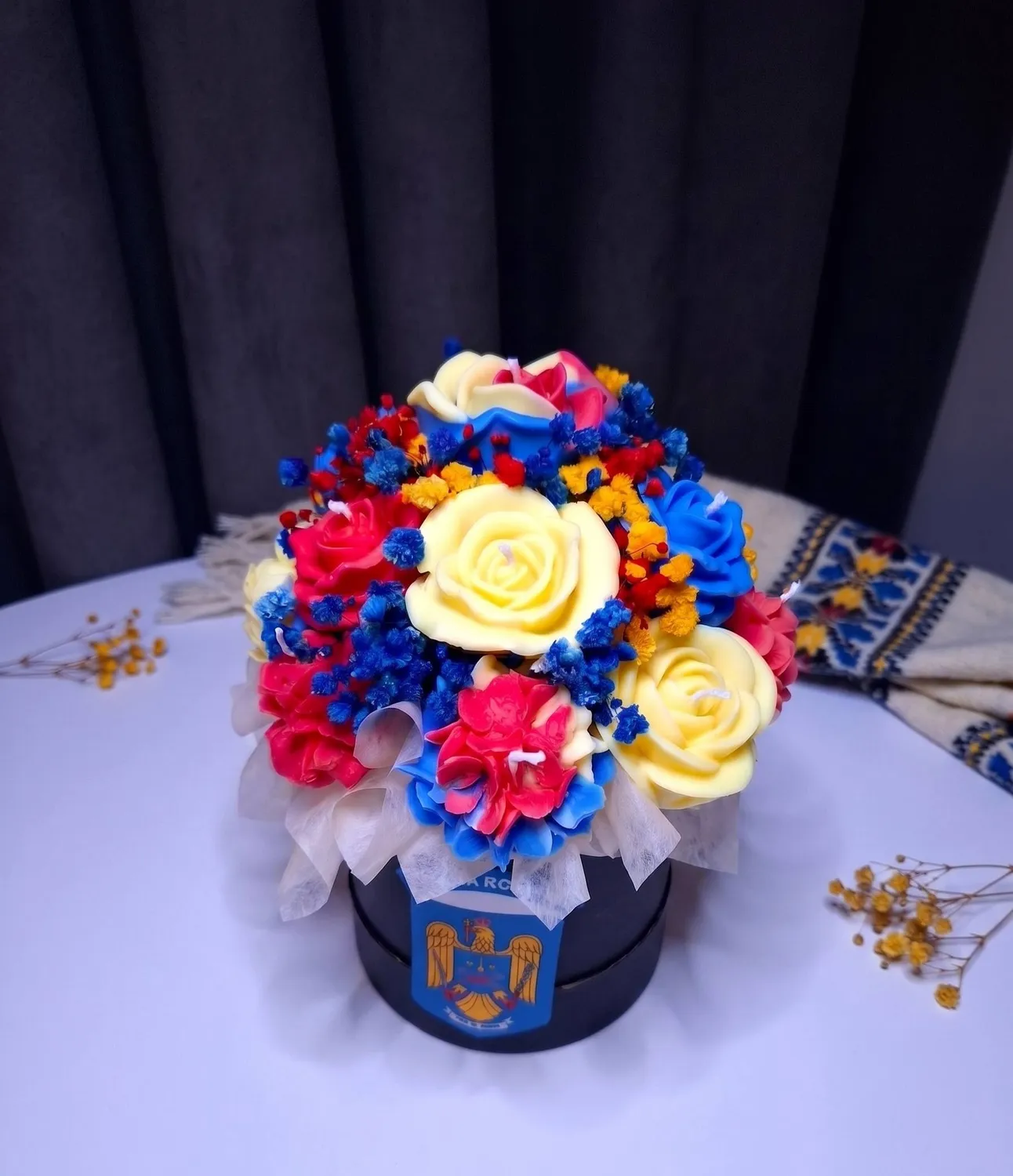 Aranjament floral de sezon din ceară de soia 293