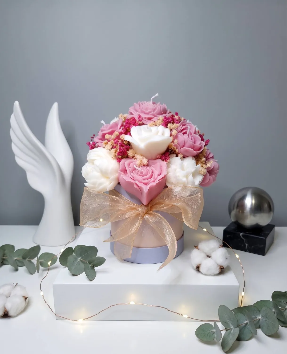 Aranjament floral de sezon din ceară de soia 291